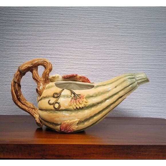 Fitz and Floyd Classics Harvest Heritage Collection Gravy Boat Discontinued EUC - Picture 3 of 10